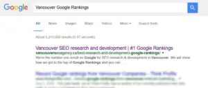 Vancouver google rankings vancouver seo agency