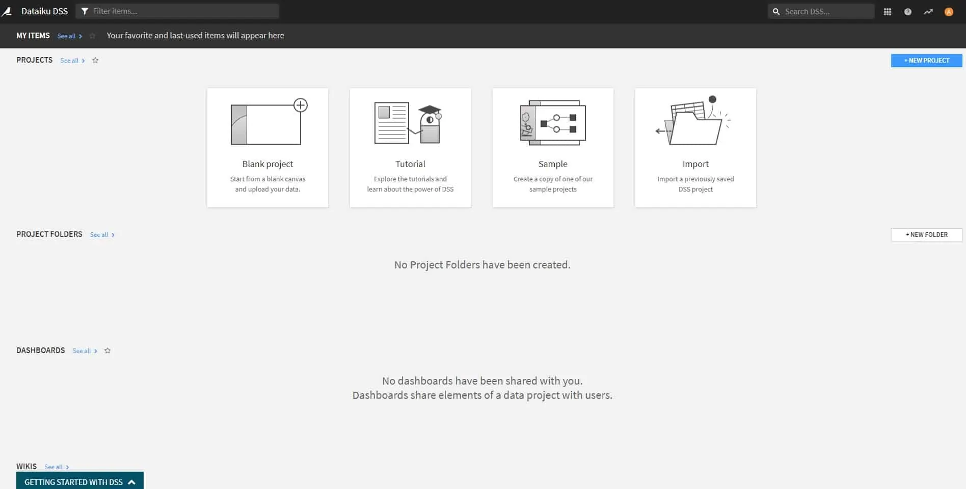 Dataiku dashboard