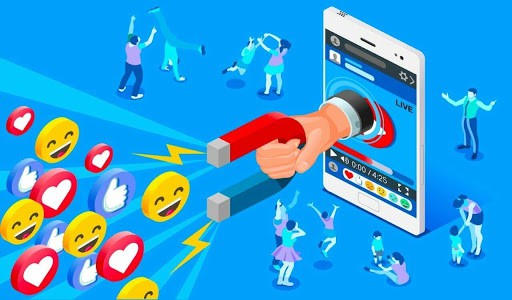 Engaging illustration of social media marketing and customer engagement, highlighting vancouver seo agency’s expertise in digital marketing strategies.