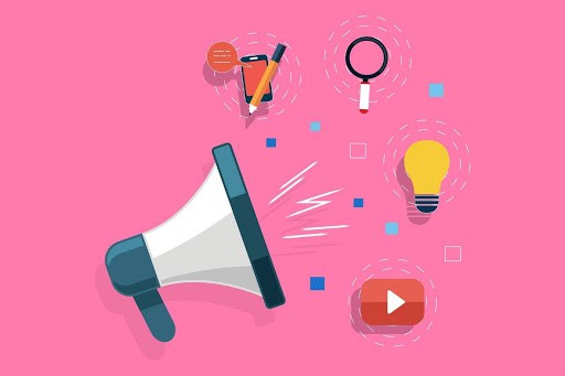 Megaphone illustration symbolizing digital marketing and seo strategies in vancouver.
